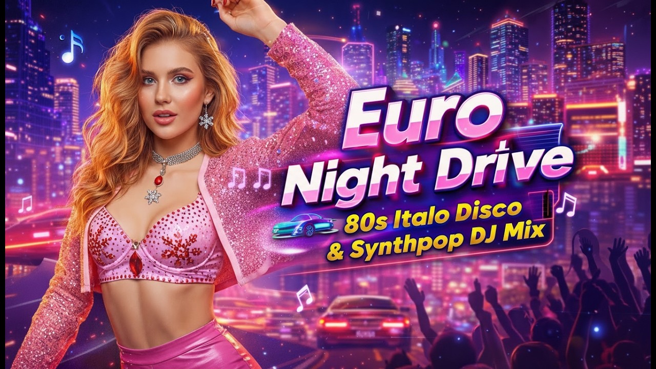 Euro Disco Night Drive 🌙 | 80s Italo Disco & Synthpop DJ Mix • Retro City Lights & Midnight Dance