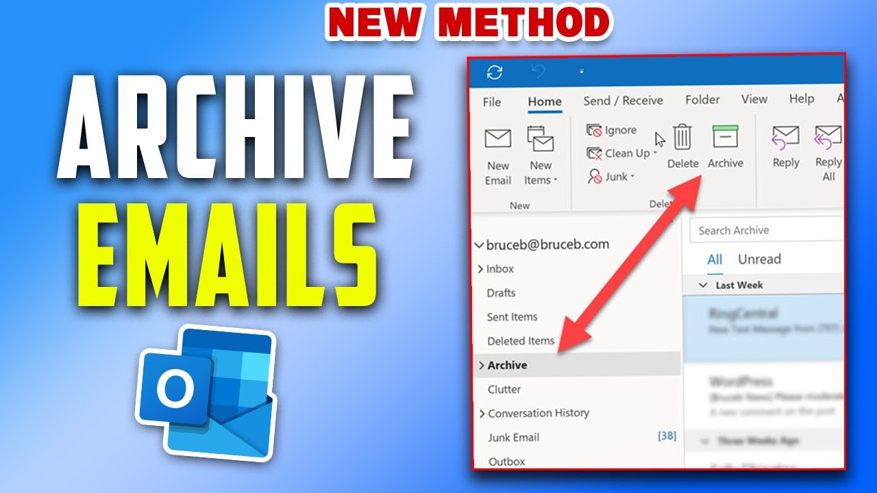How to archive outlook emails (Quick & Easy)