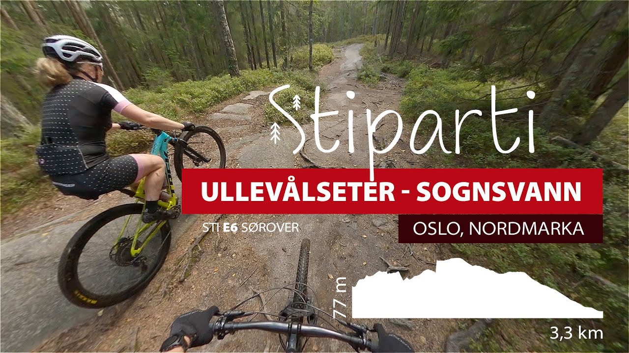 Ullevålseter byr på krevende og morsom stisykling til Sognsvann I Sykle 