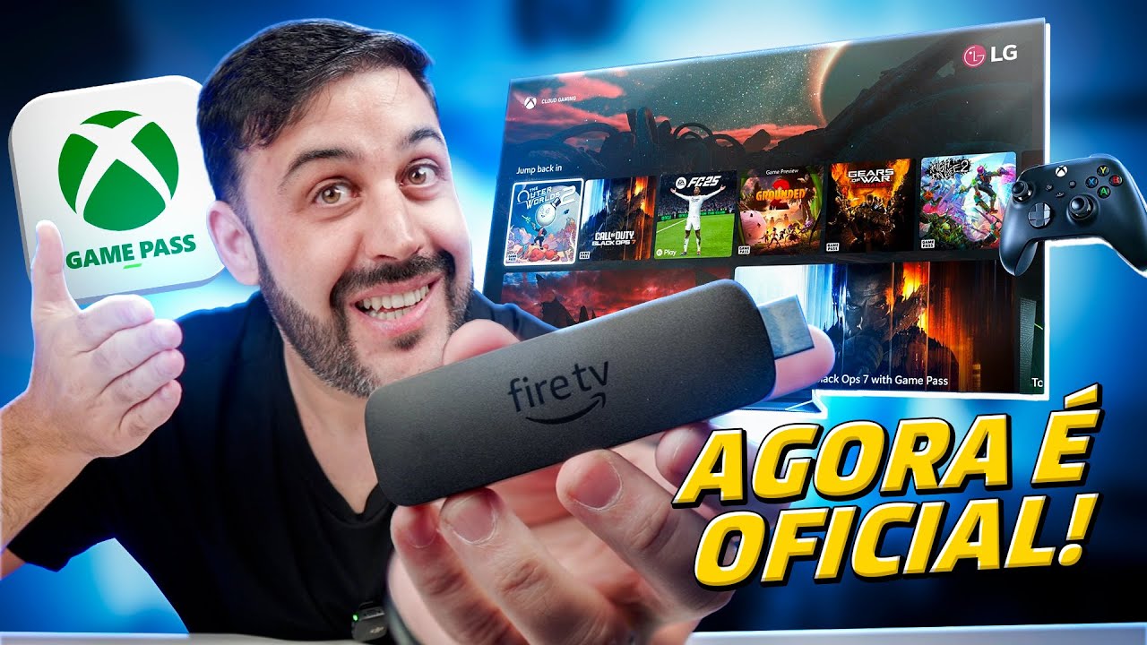 AGORA É OFICIAL! O XBOX GAME PASS CHEGOU NAS TVs LG e FIRE TV STICK da AMAZON!