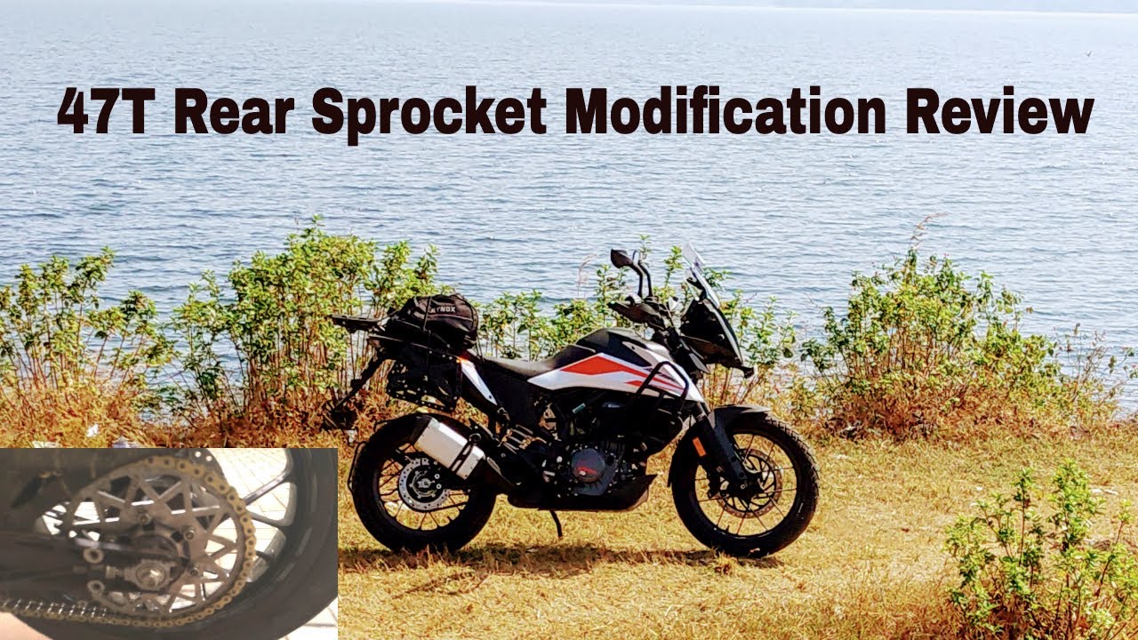 KTM Adventure 390 - 47T Rear Sprocket Modification