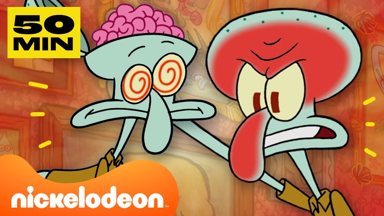 سبونج بوب | 50 دقيقة من شفيق يشعر بالإزعاج | Nickelodeon Arabia