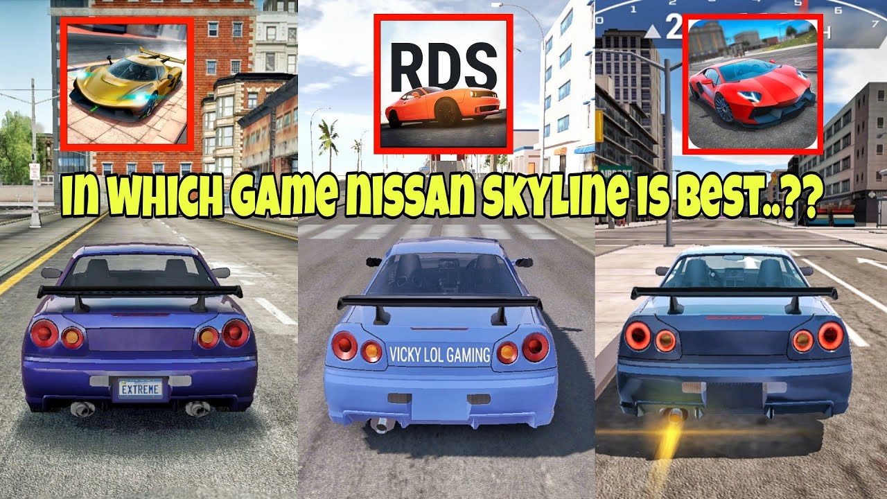 In which game nissan skyline is best..??🤔|| ECDS, UCDS, RDS😱
