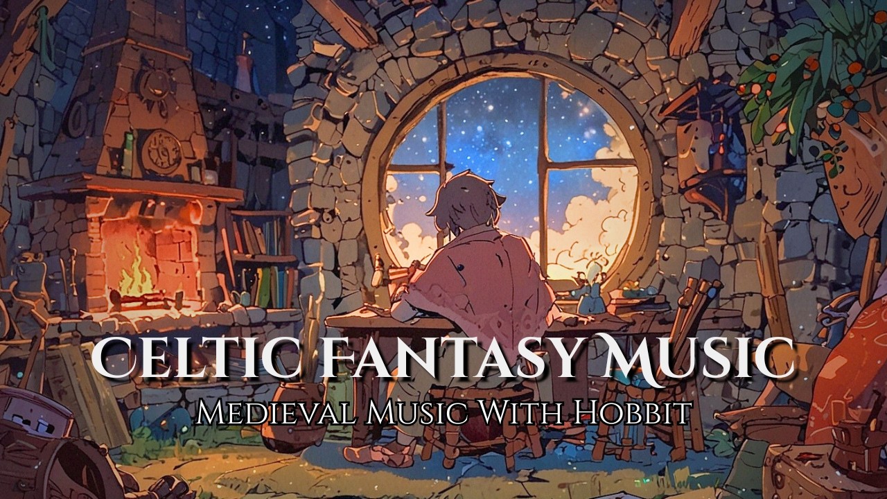 Celtic Fantasy Music - Cozy Hobbit's Home Ambience | Relaxing Medieval Music for Study & Focus