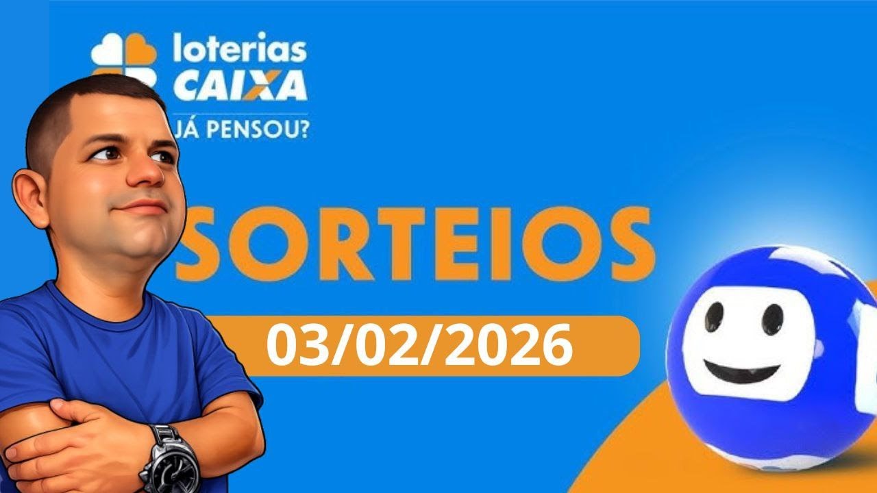 🔴 WEBER AO VIVO | Sorteio das Loterias CAIXA – Resultados de Hoje #03/02/2026