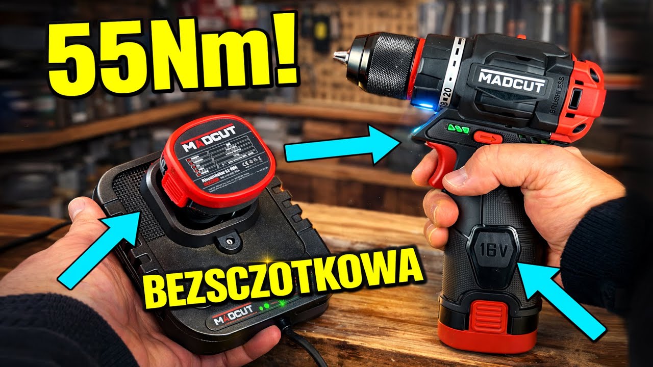 MADCUT 16V vs Parkside – szalony test wkrętarek 55Nm! 🔥 Kto wygrał?