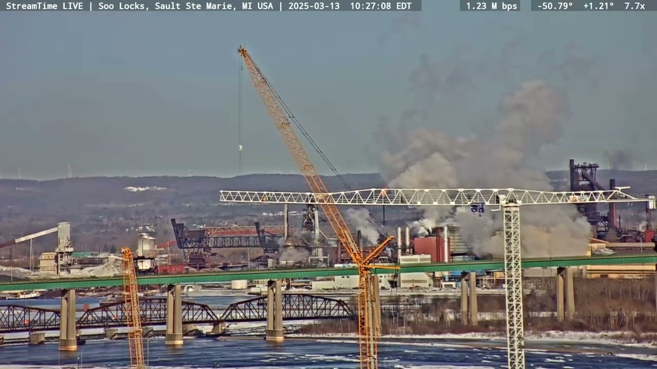 New Soo Lock Construction, Crane Assembly, on Mar 13th, 2025 Part 1 of 3