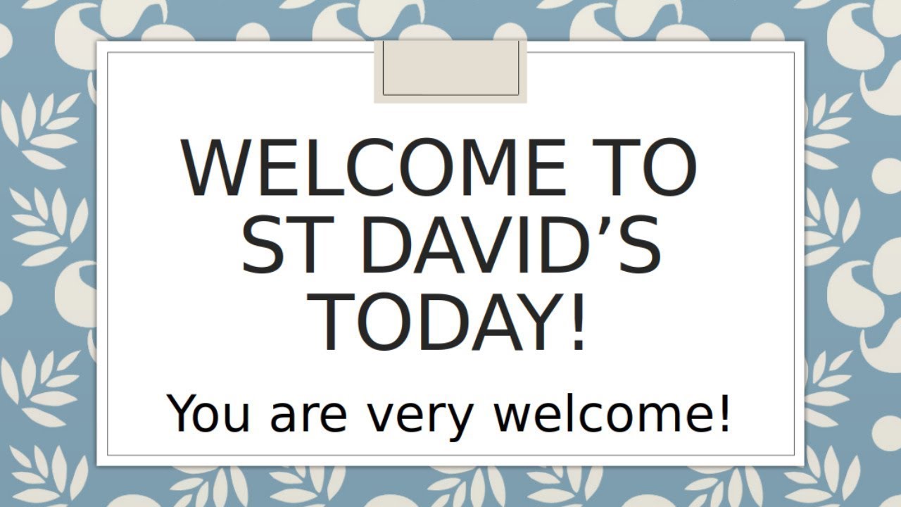 Sunday 11th January 2026 Service LIVE - St. David's URC Eastham