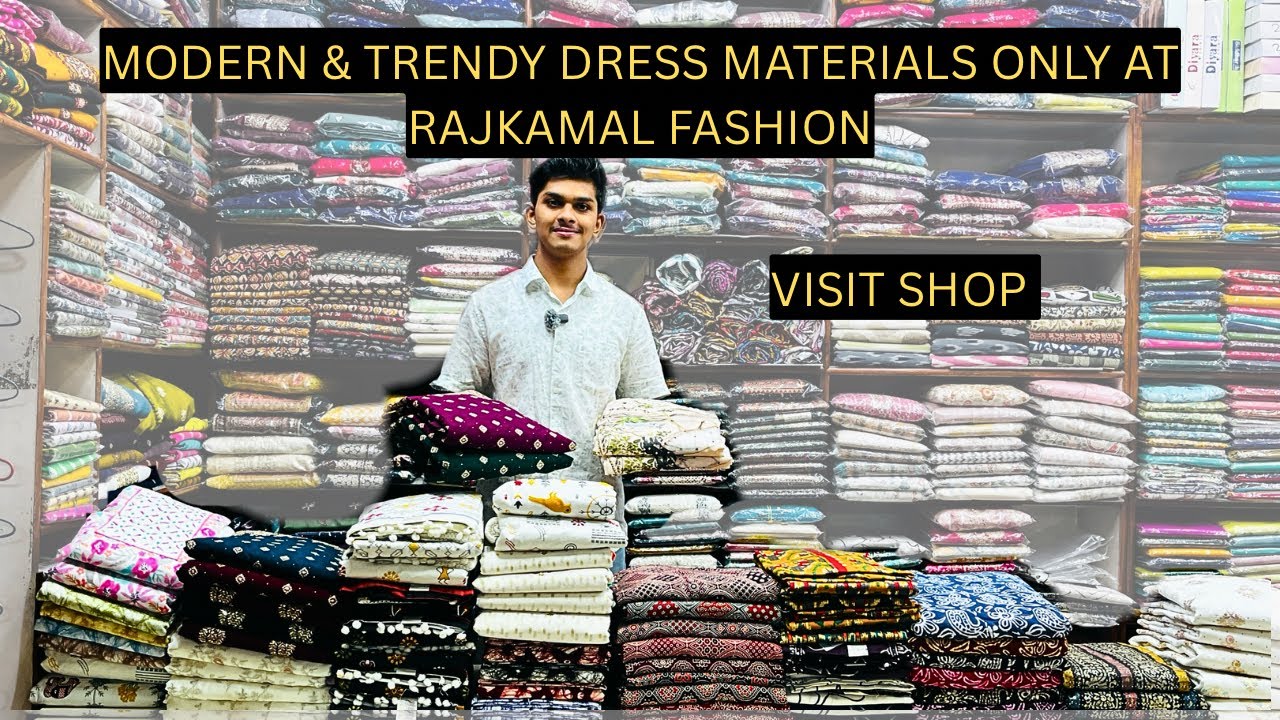 Modern style dress materials only at @rajkamalfashion || #dressmaterial #onlineshopping