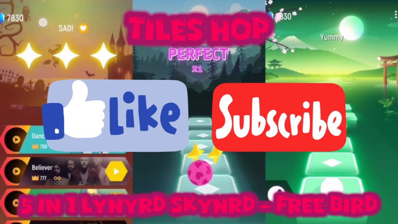 Tiles Hop: EDM Rush: 5 in 1 Lynyrd Skynrd - Free Bird 