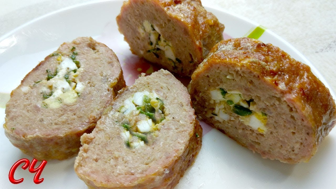 Вкусняшка из Простых Продуктов. Рулет из Фарша.