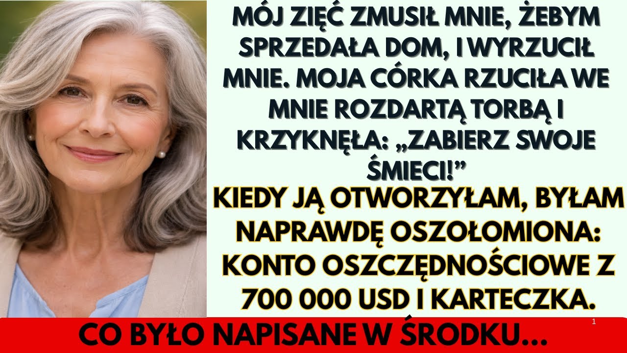 MOJA CÓRKA RZUCIŁA WE MNIE „WORKIEM NA ŚMIECI”. W ŚRODKU ZNALAZŁAM $700,000 I SEKRETNĄ NOTATKĘ!