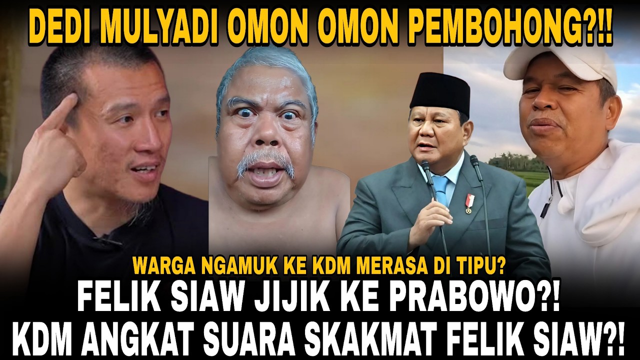 USTADZ PELIX JIJIK KE PRABOWO?!! KDM ANGKAT SUARA WARGA NGAMUK KE KDM SEBUT PEMBOHONG OMON OMON