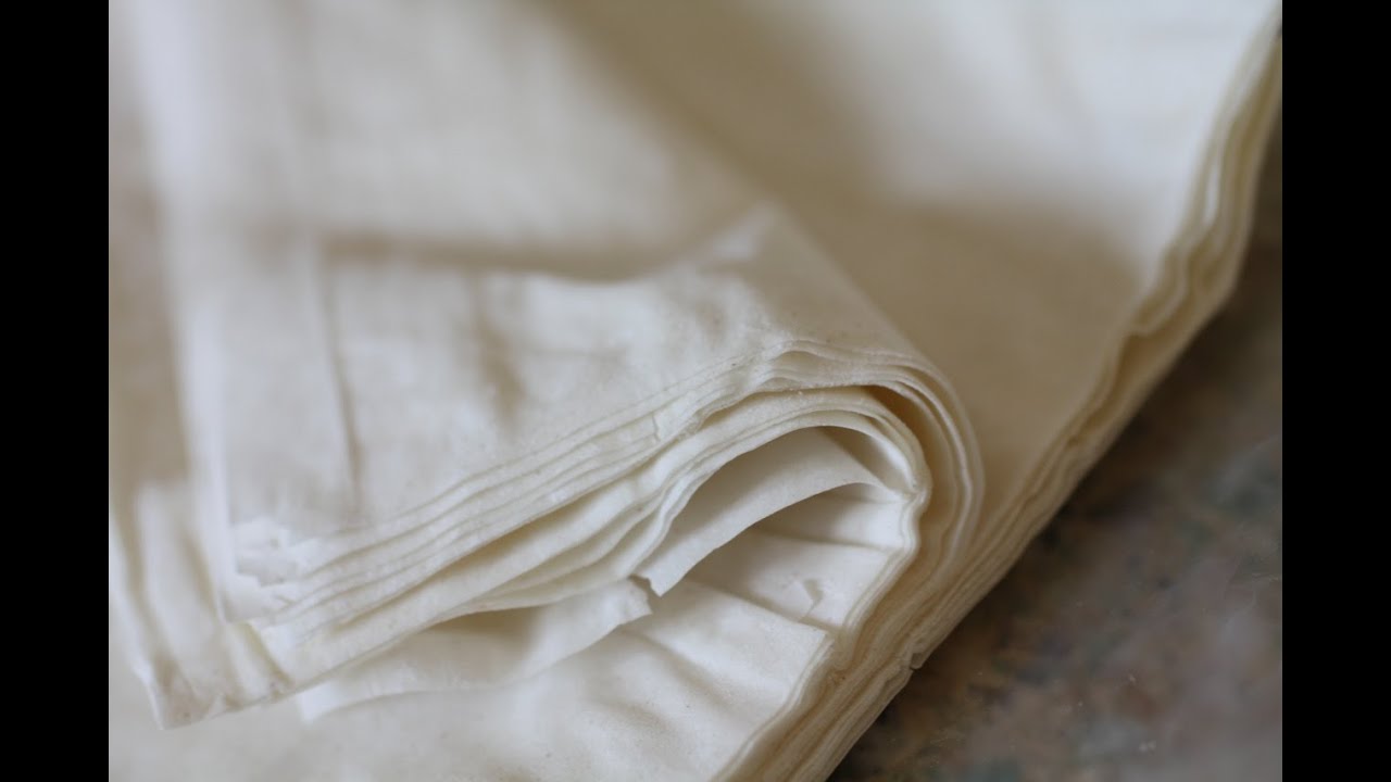 عجينة الفيلو/الكلاج/الجلاش او ورقة البقلاوة  في المنزل طريقة سهلة و بسيطة و نتيجة احترافية رائعة