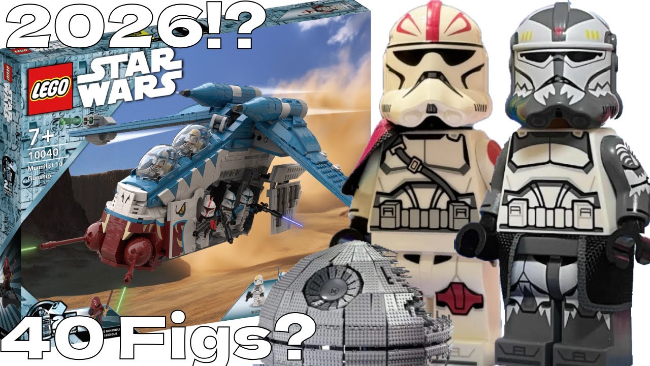 Lego P2 Wollfe!? Muunilinst 10 Gunship?, Captain Fordo?, 40 Minifigs In the $1000 Death Star? QandA
