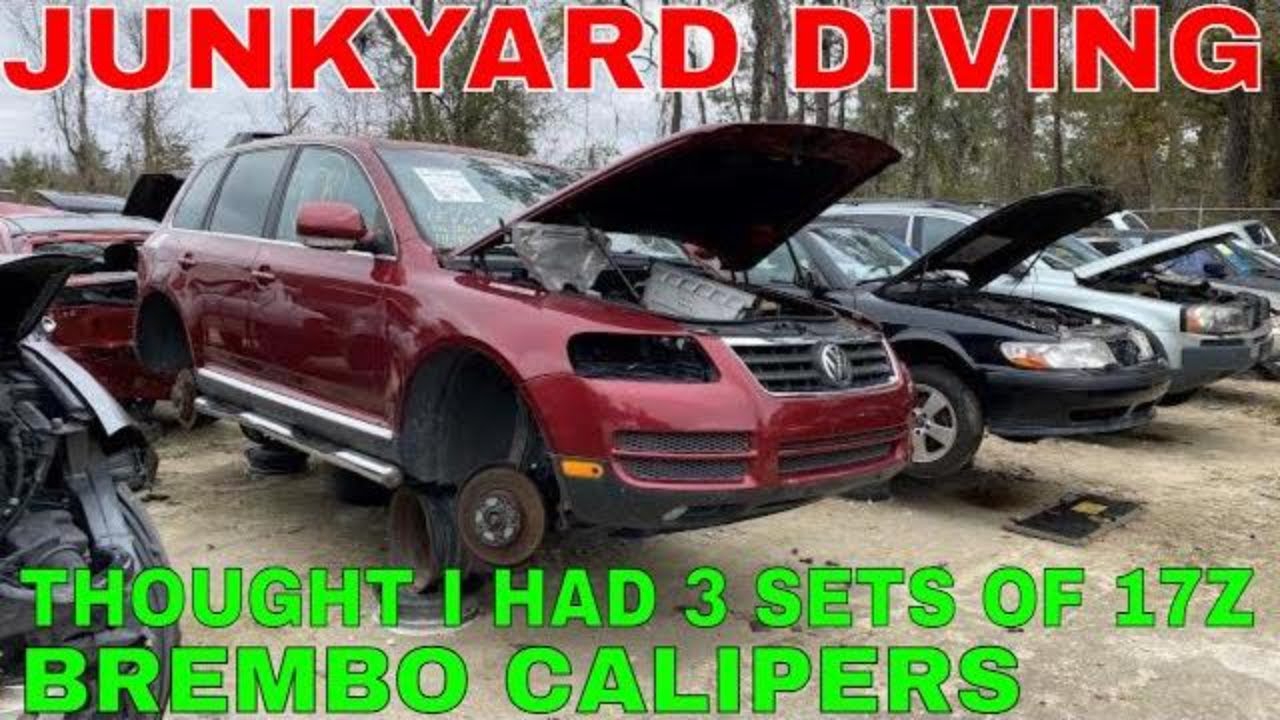 Junkyard Finds-Brembo 6-Piston 17z 18z Calipers Failure-Porsche/Touareg Wheel Locks!!!