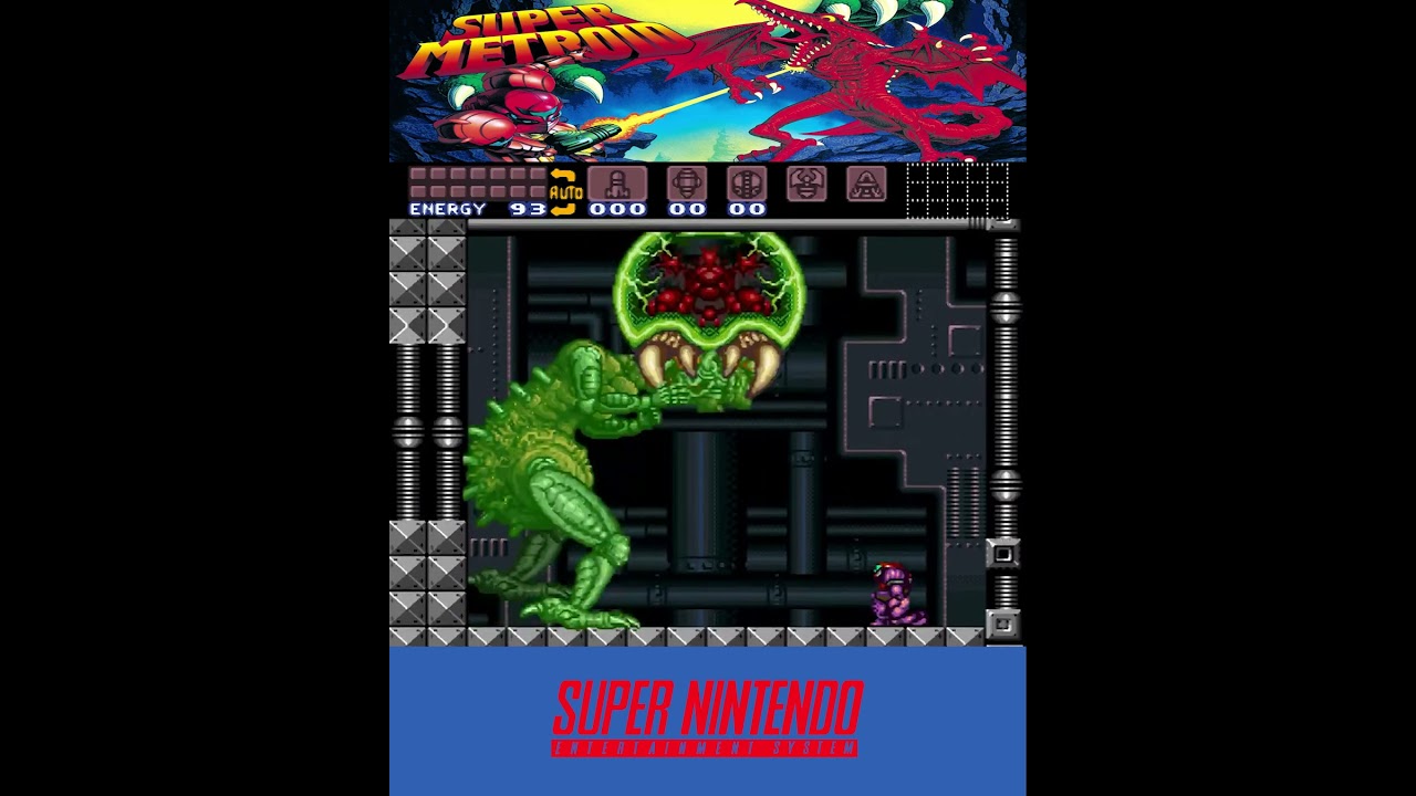 Super Metroid - SNES - All Bosses - Mother Brain Vol.2