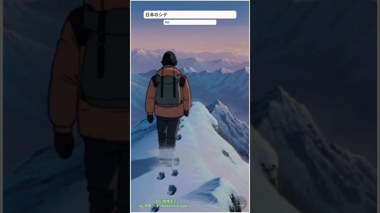 🏔️ 冬の山とネオンの余韻｜Retro Anime 1980s Aesthetic — Japanese City Pop Winter Drive | シティポップ #Shorts
