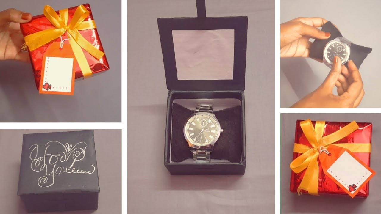 DIY Cardboard Watch Box| How to make Watch Gift Box| DIY Cardboard Gift Box