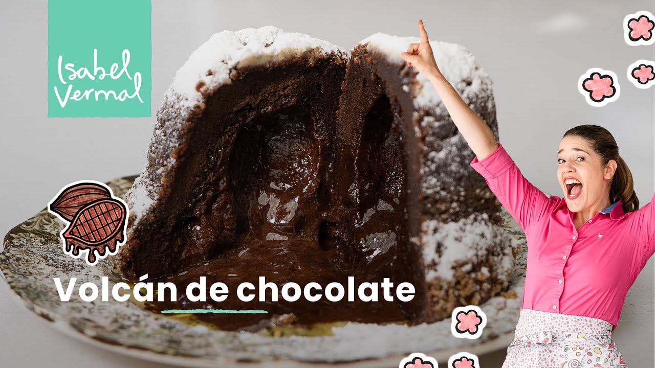 Volcán de chocolate