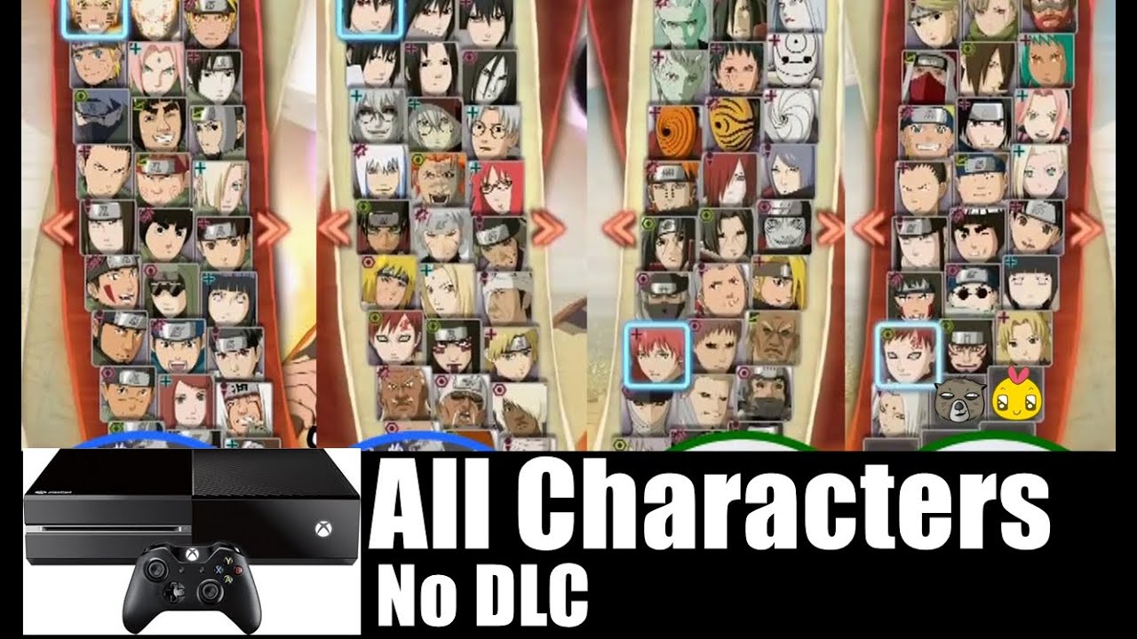 TODOS OS PERSONAGENS - Naruto Shippuden Ultimate Ninja Storm 4 - Xone - GAMEPLAY