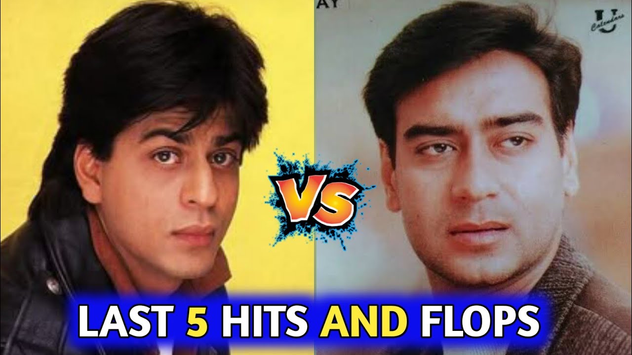 Shah Rukh Khan 🆚 Ajay Devgn Last 5 Hits And Flops Comparison