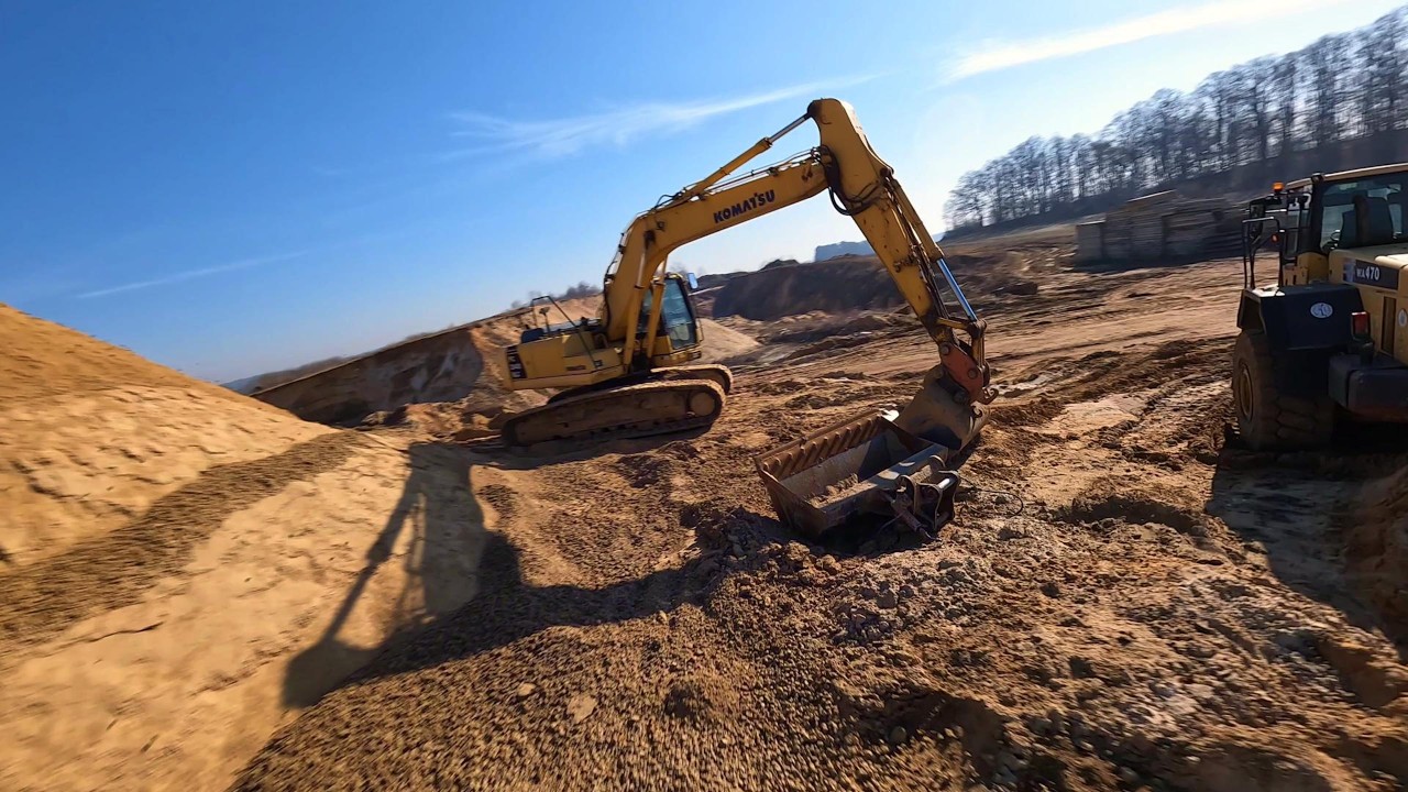 Kopalnia piasku #koparka #fpv