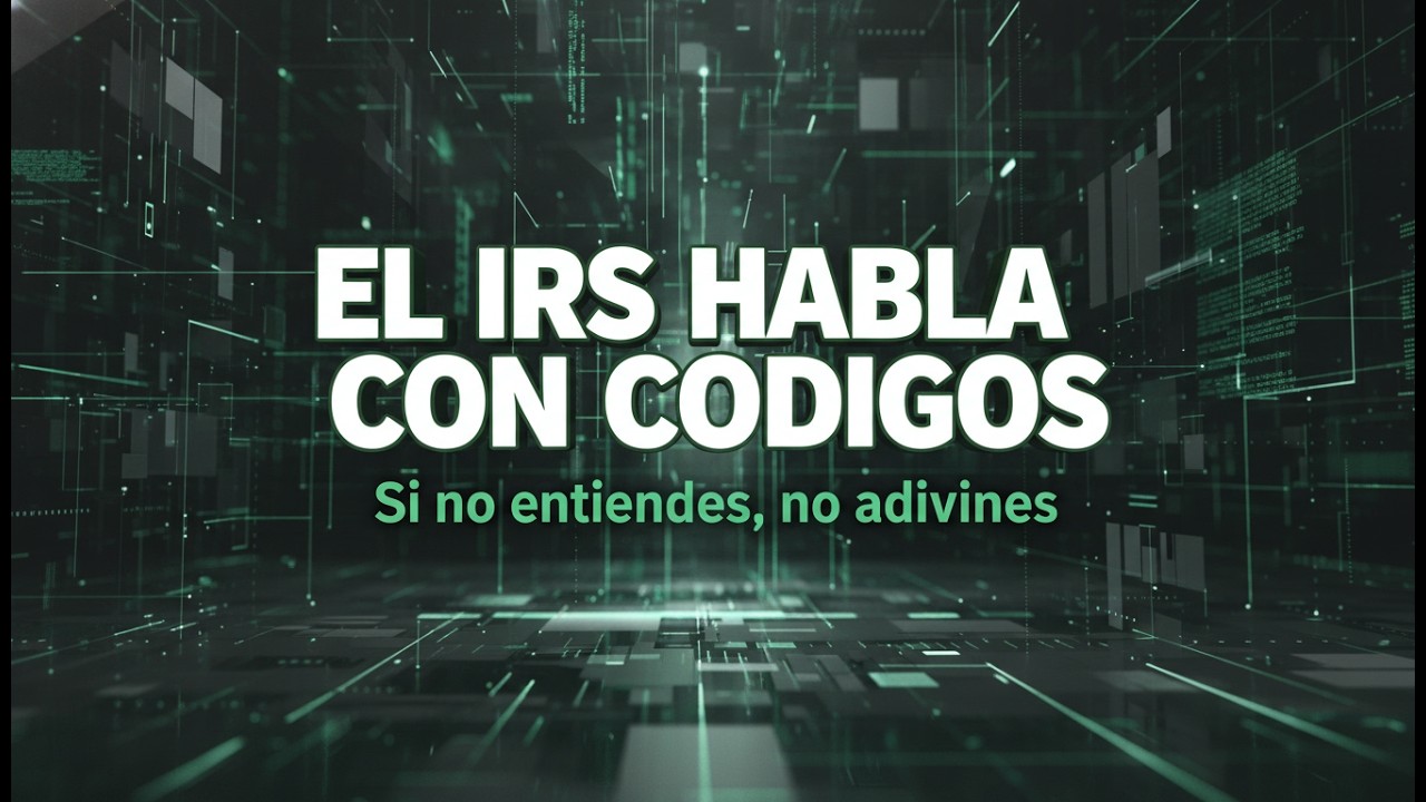 EL IRS HABLA CON CODIGOS. TE RETUVIERON TU REEMBOLSO?