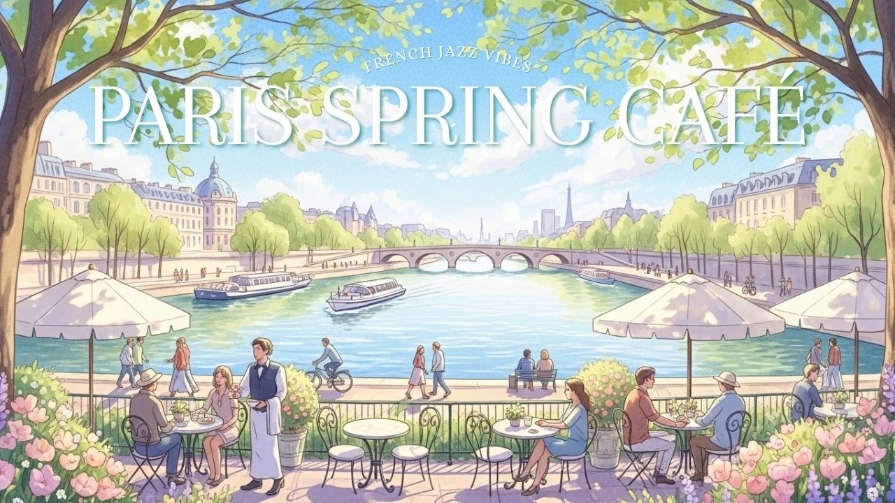 𝐏𝐀𝐑𝐈𝐒 𝐒𝐏𝐑𝐈𝐍𝐆 𝐂𝐀𝐅𝐄́ 🌸 French Instrumental Music — Coffee Playlist | Study, Work & Relax