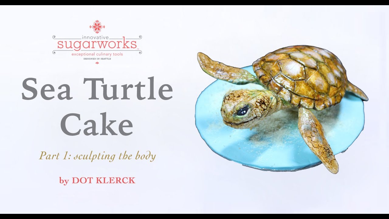 Baby Sea Turtle Cake (part 1)