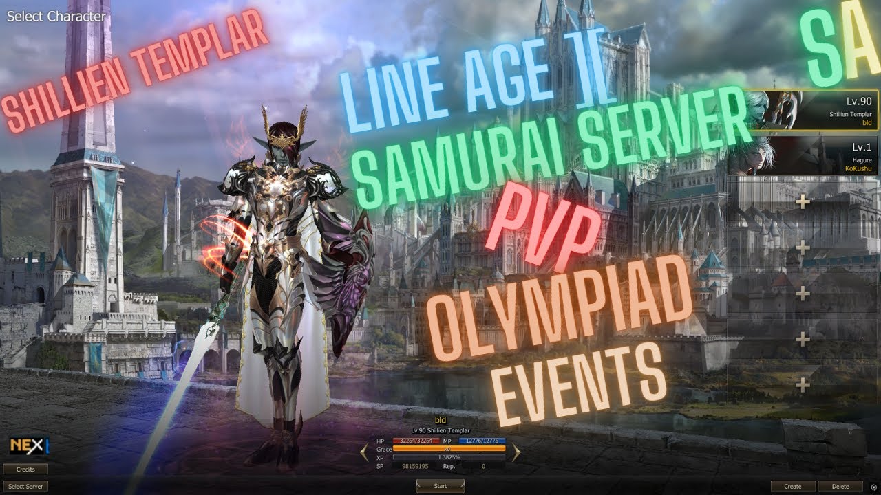 Lineage 2 Olympiad PvP Events Shillien Templar Samurai Server