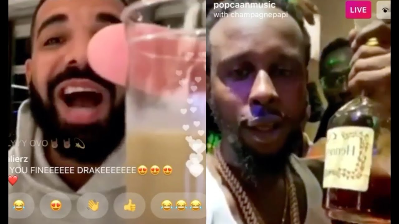 Дрейк говорит на местном наречии с Popcaan 🇯🇲 и делает снимки в прямом эфире в честь выхода альбо...