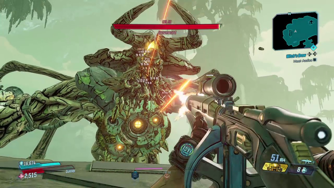 Borderlands® 3 how to kill the graveward in 1 min