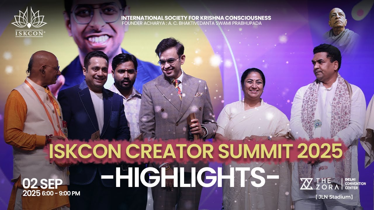 Delhi’s Biggest Creator Gathering: 500+ at ISKCON Summit 2025 | Vivek Bindra, Sonu Sharma, Khan Sir