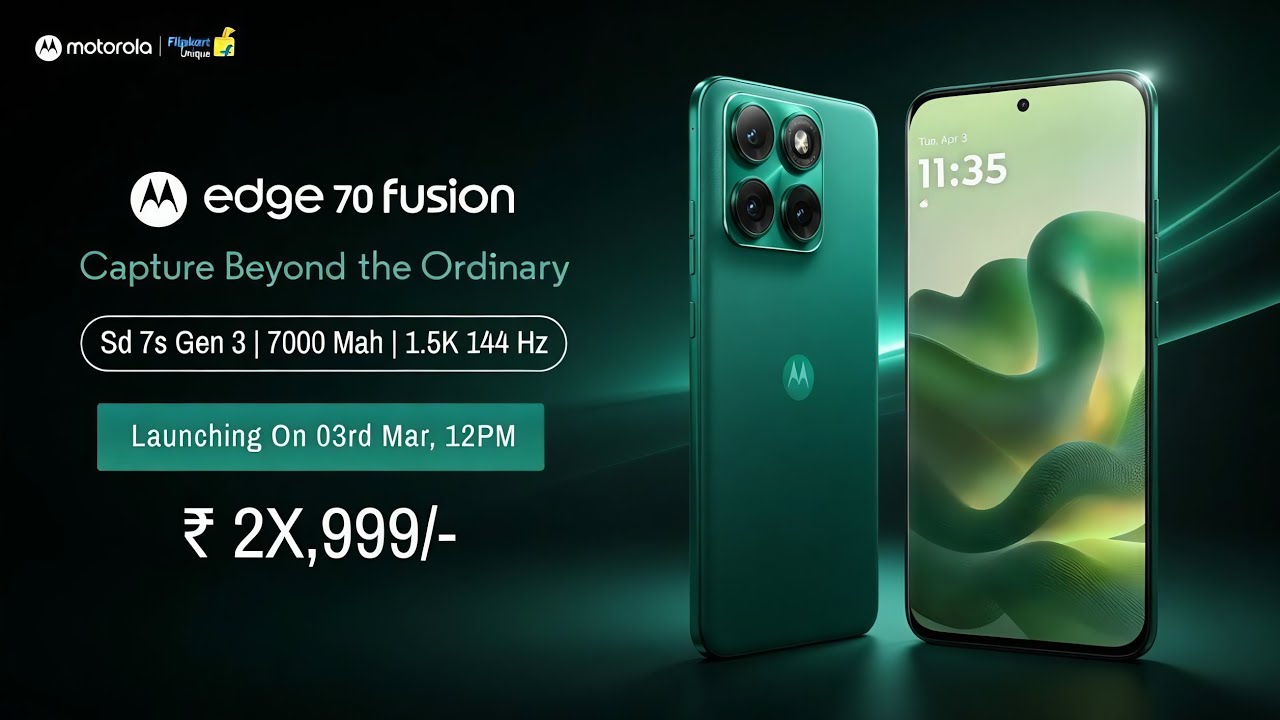Moto Edge 70 Fusion Launch Date In India, India Price, Processor, Camera, Display, Battery, Features