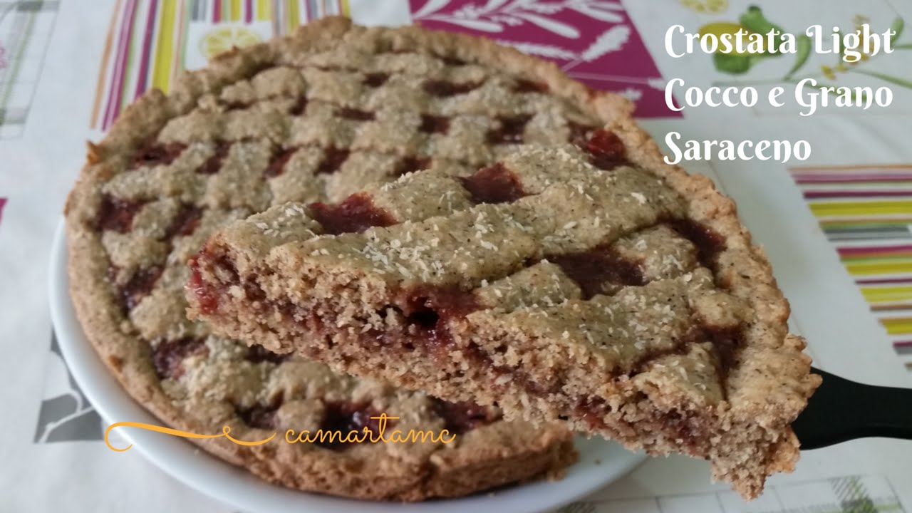 CROSTATA LIGHT | PASTA FROLLA AL COCCO E GRANO SARACENO SENZA GLUTINE, SENZA BURRO, SENZA LATTOSIO