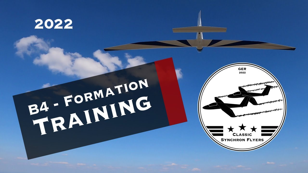 Pilatus B4 - Classic Synchron Flyers Training in Winzeln | Doppelschlepp | Spiegelflug | PC11-AF