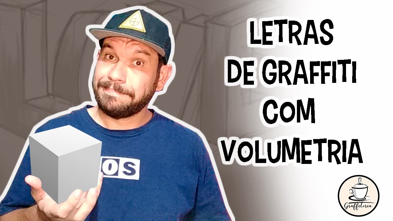 Letras de graffiti com volumetria