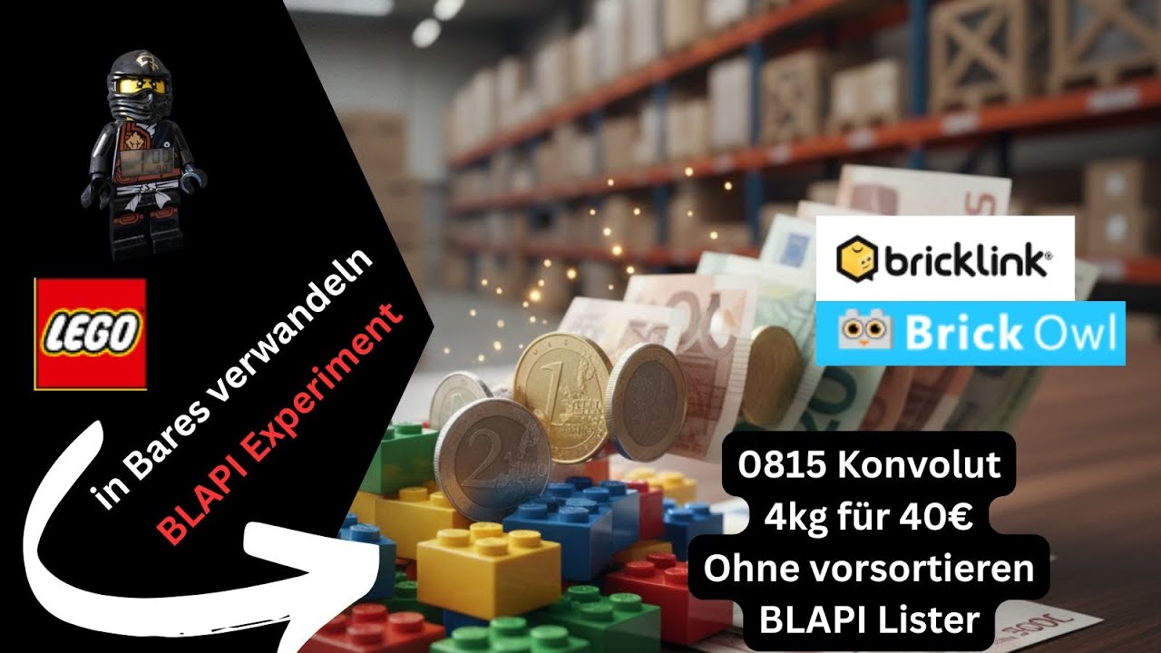 USED LEGO® bleibt das Beste! Aber WIE VIEL sind die Einzelteile aus einem 4kg Konvolut wert?🤔