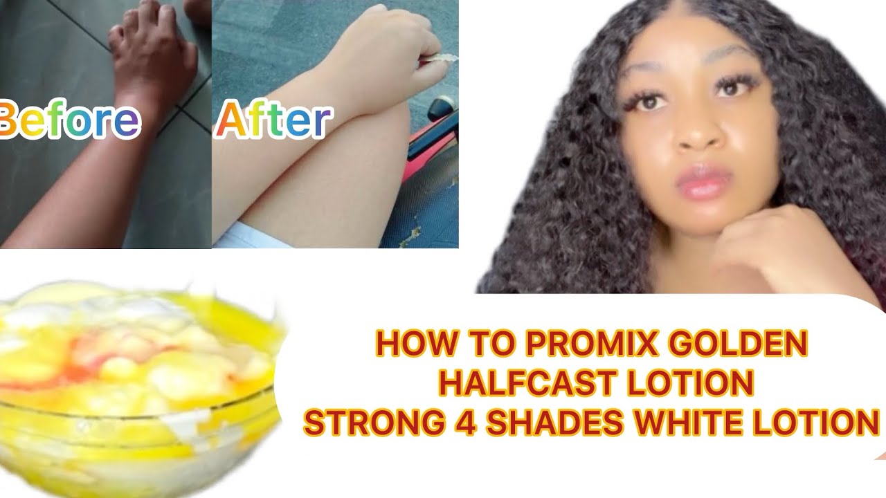 HOW TO PROMIX GOLDEN HALFCAST LOTION #skincare #howto #diy #bodylotion #skincareroutine #beauty