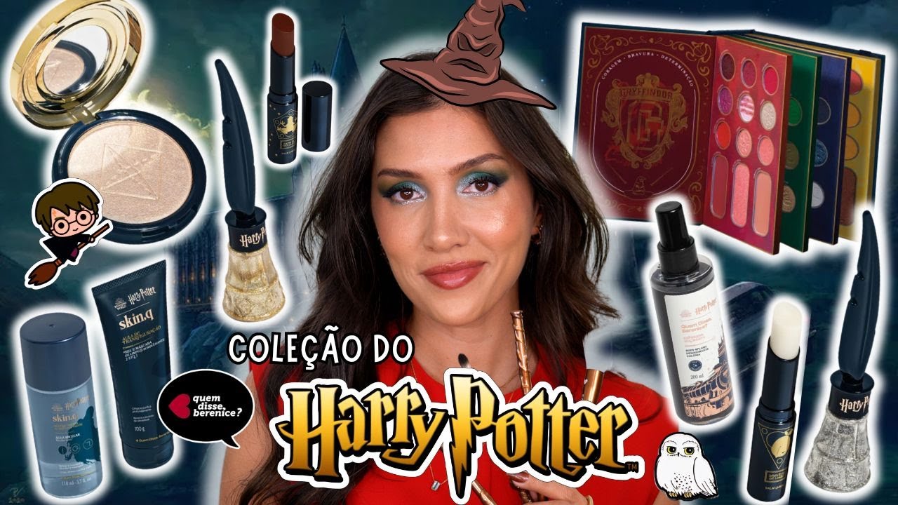 TESTEI TODAS MAQUIAGENS do HARRY POTTER com a QUEM DISSE BERENICE