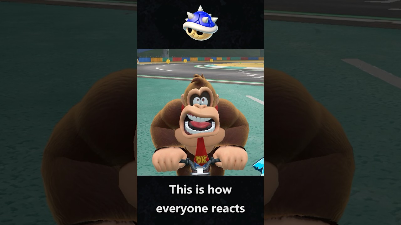 How Everyone Reacts to the Blue Shell #mariokartworld