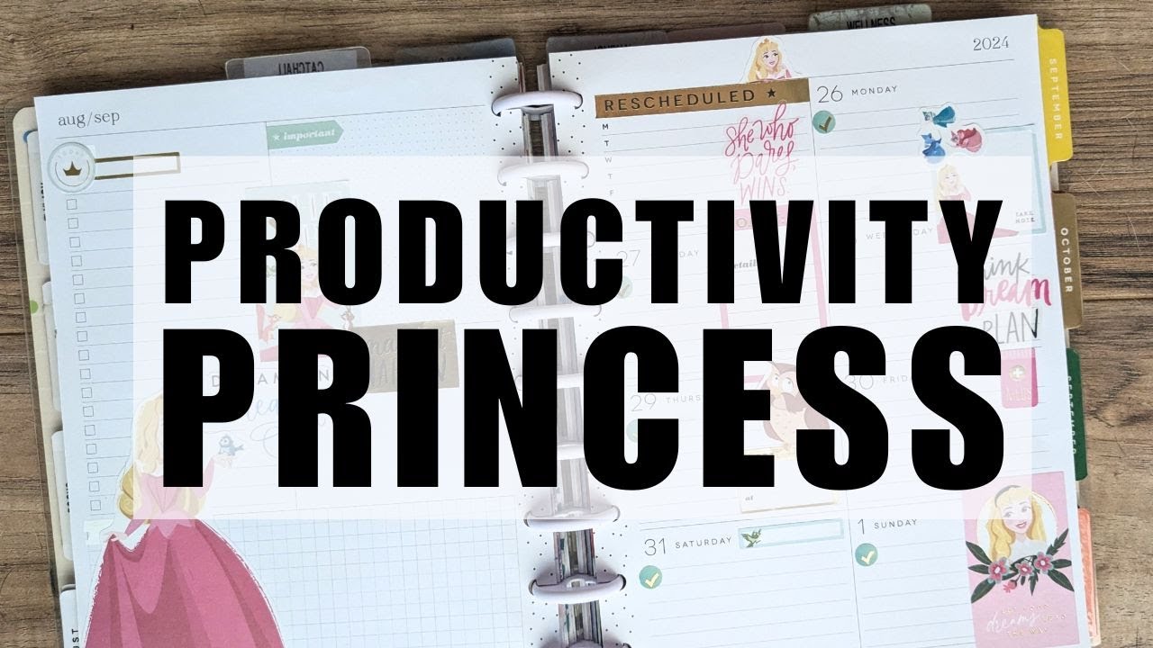 Disney Princess Plan With Me Sleeping Beauty - Happy Planner Dashboard Layout