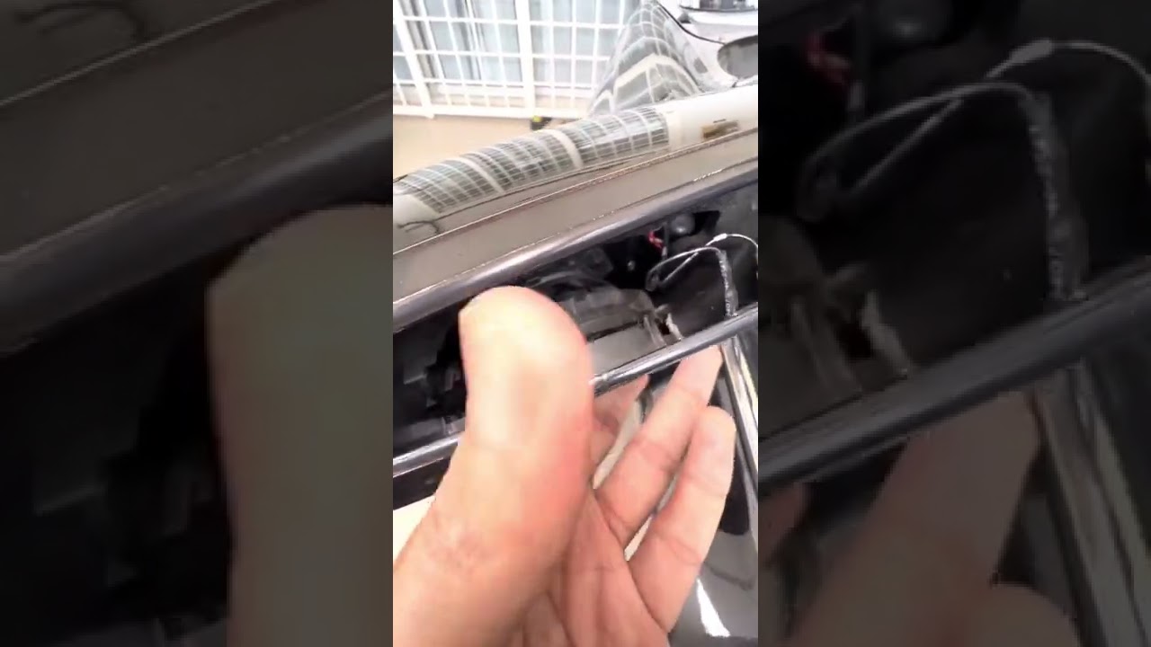 How to dismantle side mirror glass mitsubishi outlander 16-21