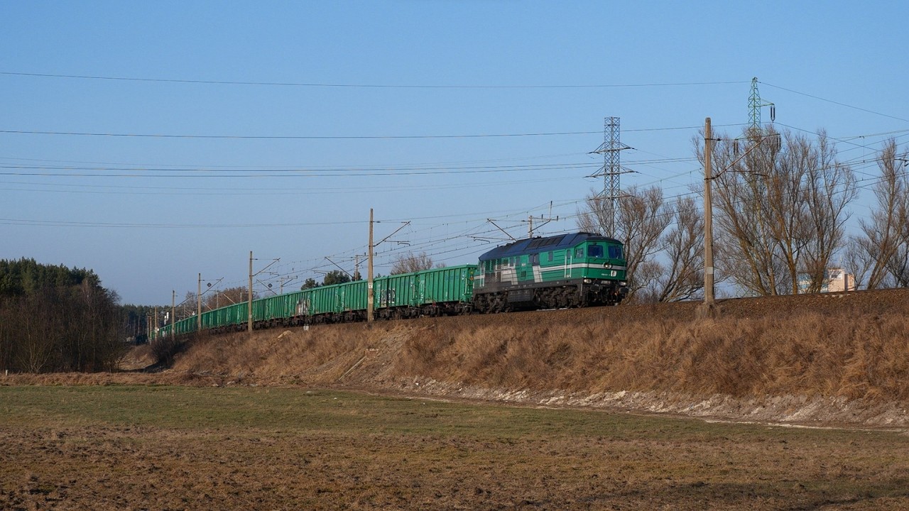 [Skinest Rail Polska] BR 232 537 z węglarkami z Recławia | Zielona Góra Przylep, Nowa Sól