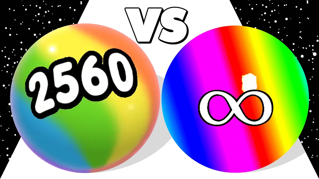 BALL MASTER 2560 /vs MERGE BALL RACE ∞ ASMR Gameplay Android iOS ✦ Ball Run 3D Merge Master Gameplay