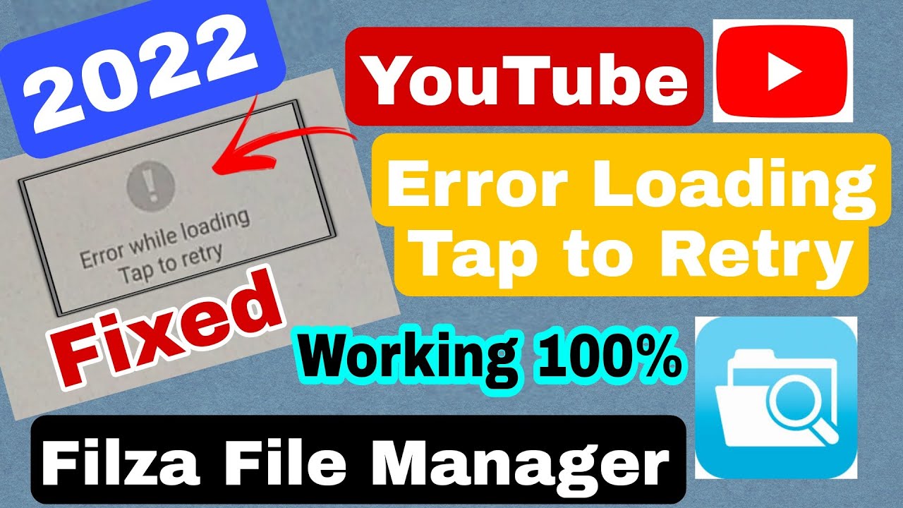 Fix Error Loading Tap to Retry With YouTube App Old iOS Devices using Filza File Manager 2022