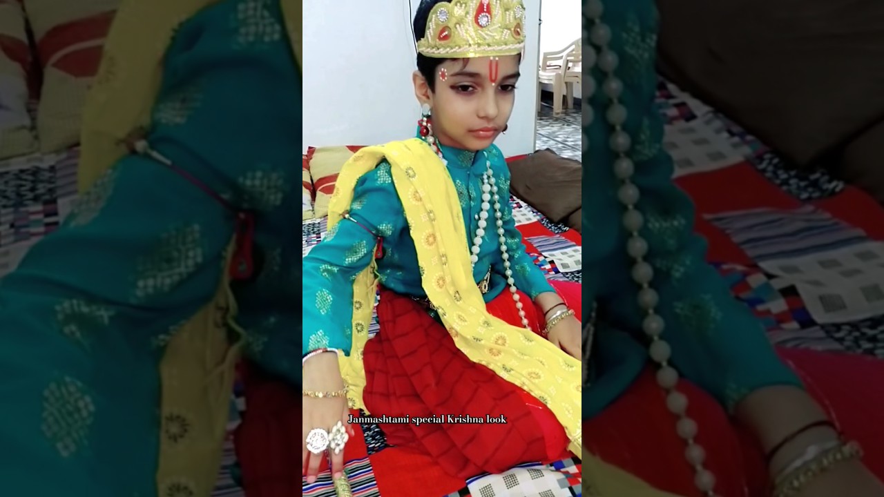 Krishna Janmashtami special Krishna look/Janmashtami special/Krishna makeup/Krishna getup 