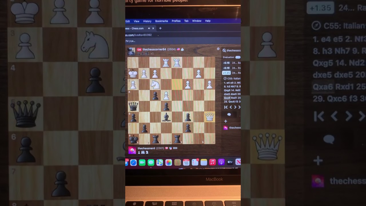 Я обыграл 2500 на chess.com 😳 #шахматы #шахматнаяигра