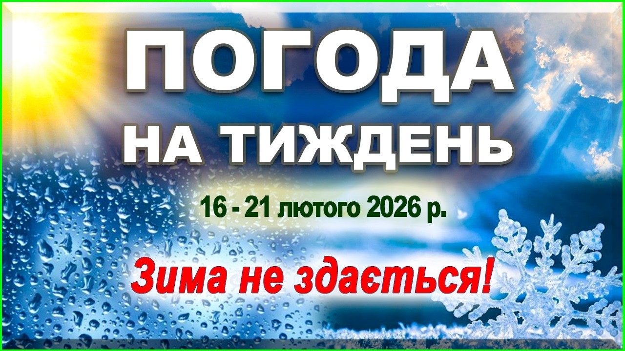 Лютий вдарить морозом до -19°C! Якою буде погода 16–22 лютого? #погодаукраїна  #погоданатиждень